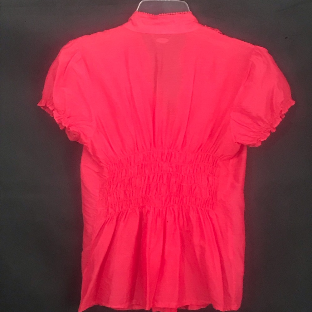 👚Lightweight Ruffle Front Button Down Blouse - Picture 2 of 8